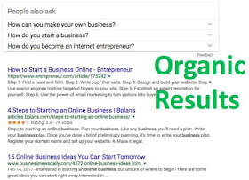 google organic search results example serps listing