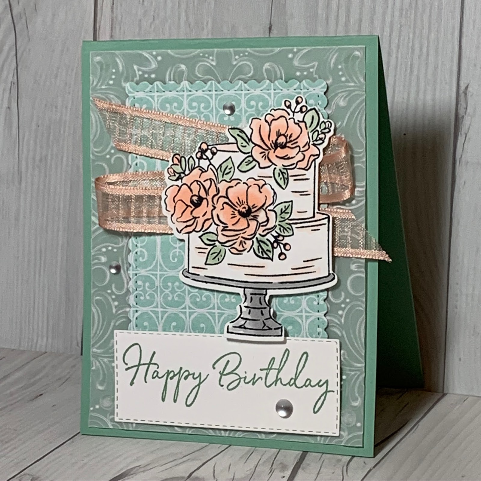 Greeting Cards Stampin up Happy Birthday 7181 Petal Passion Paper