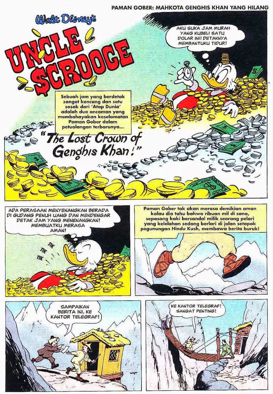 Donal Bebek Harta Karun Genghis Khan Een Komik