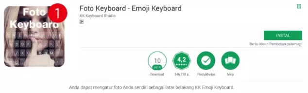 Aplikasi Foto keyboard Foto keyboard