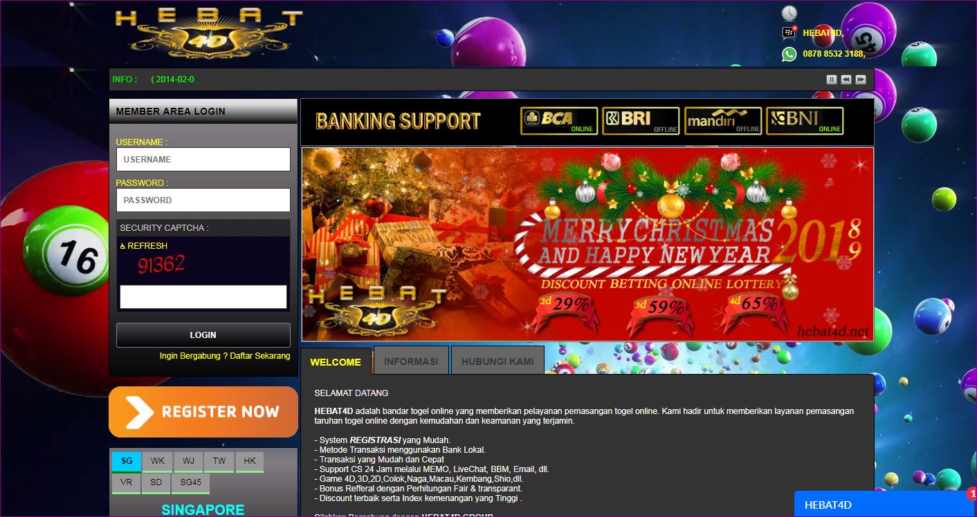 Website Agen Togel Indonesia Terpercaya 2019 Hebat4d