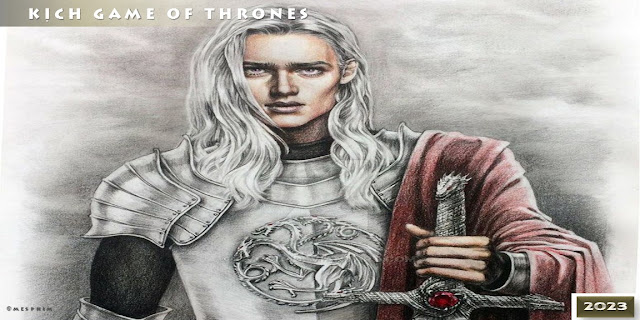 Phác họa chân dung Hoàng tử Rhaegar Targaryen (bố của Jon Snow).
