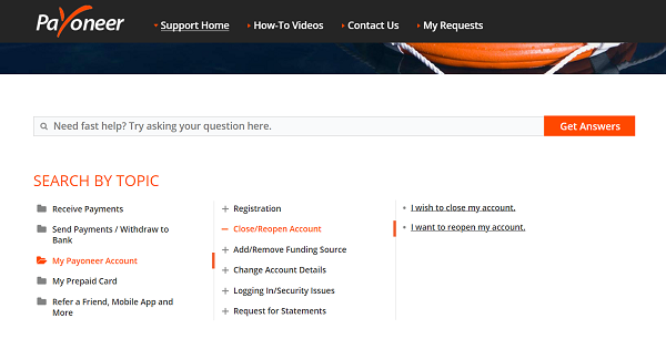 จะปิดบัญชี Payoneer ของคุณได้อย่างไร?