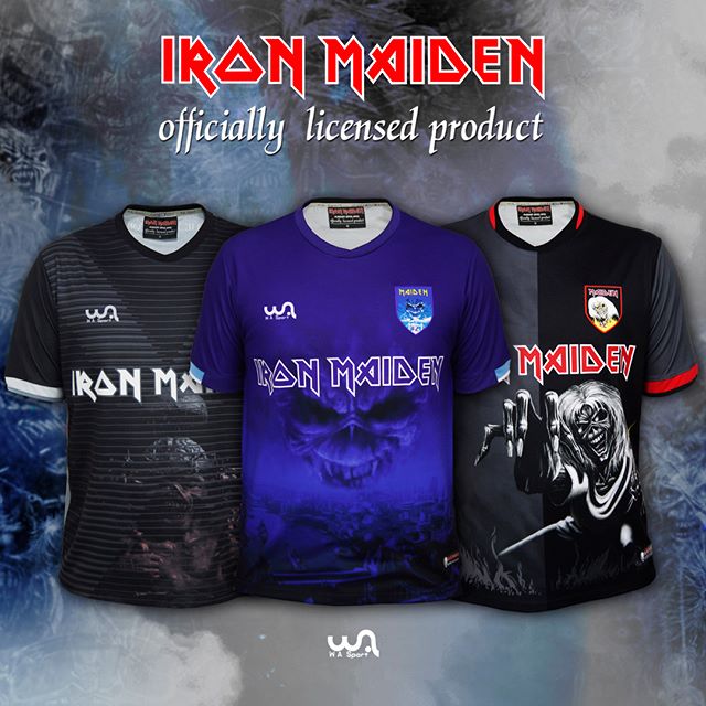 Sport mais três modelos das camisas de futebol do Iron Maiden