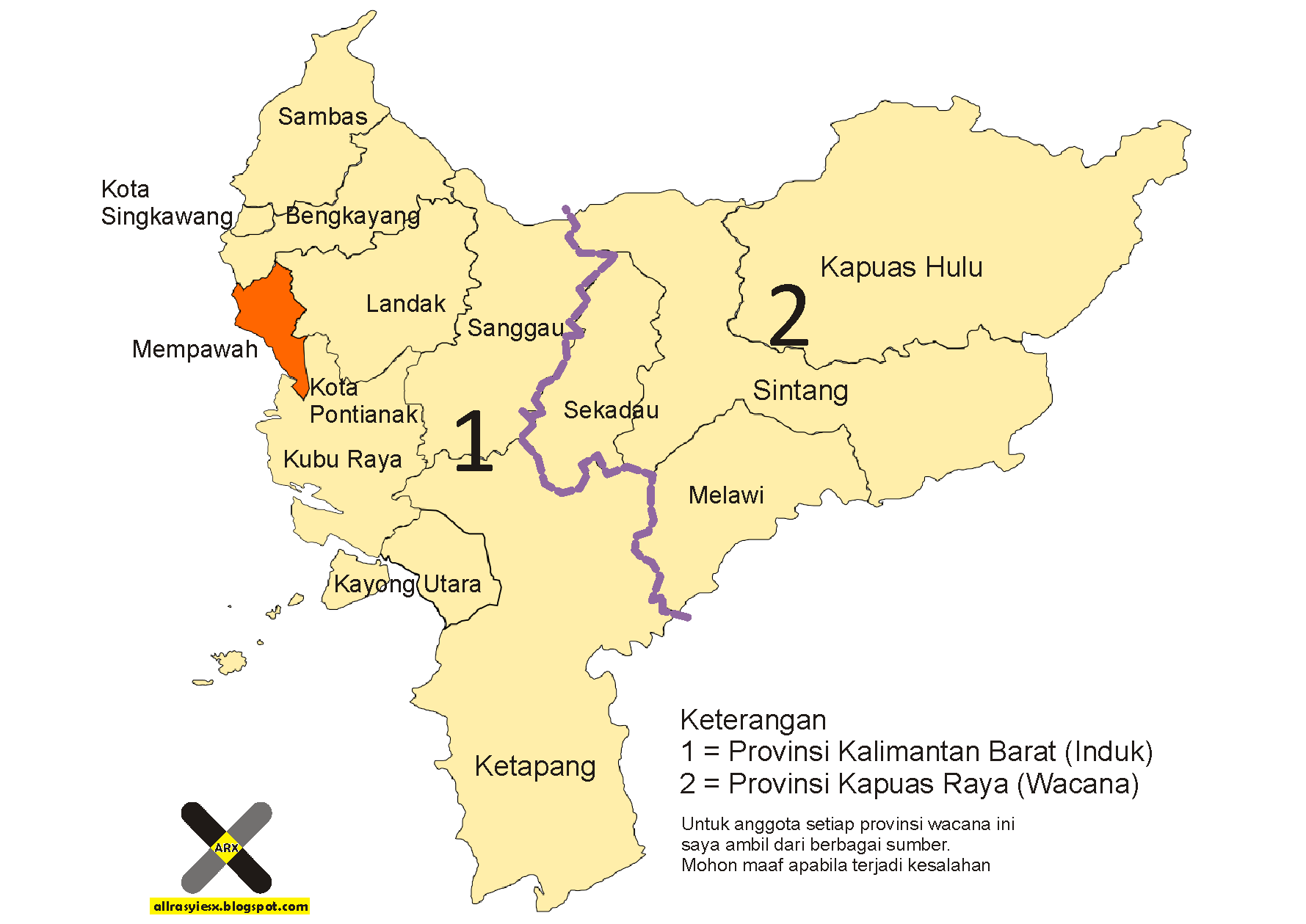 Wacana Pemekaran Provinsi Kalimantan Barat AllRasyies X