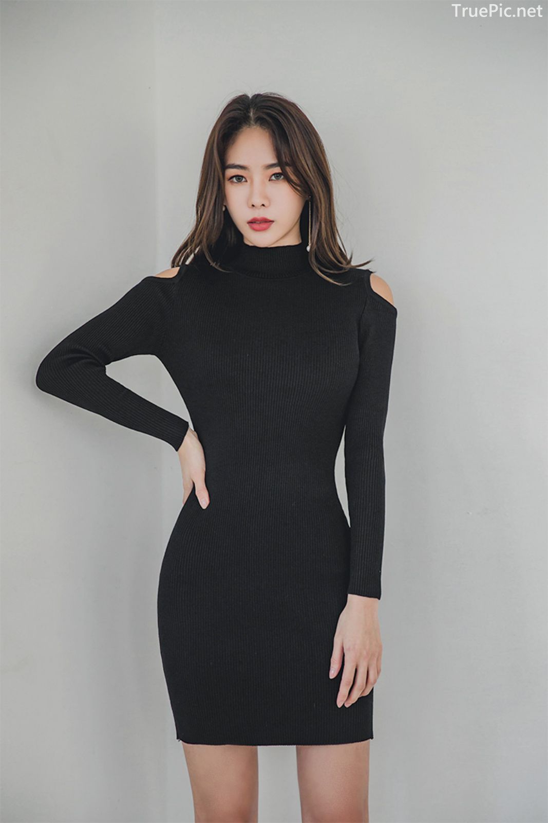 Korean fashion model - An Seo Rin - Woolen office dress collection - TruePic.net - Picture 6