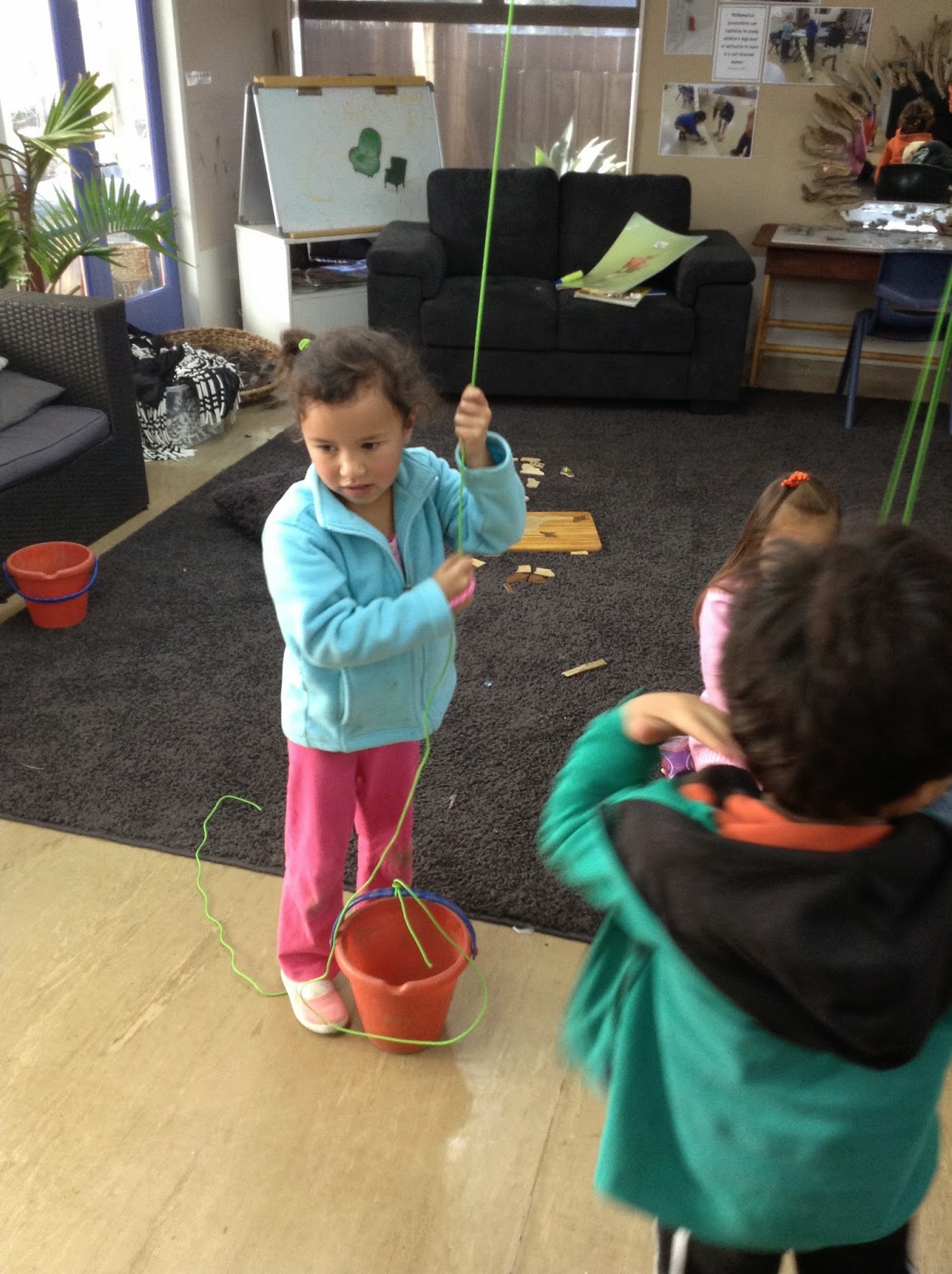 Bream Bay Kindergarten Pulley system...fostering curiosity