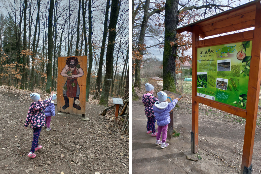 dětská naučná stezka Les Hlásek v Nebušicích