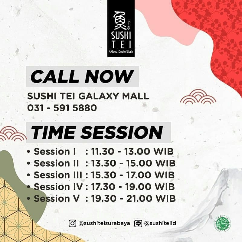 Promo Sushi Tei All You Can Eat Only IDR 199.000** 24 27 Agustus 2020