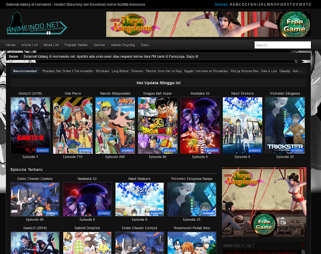 Animeindo Situs Animeindo Net List Anime Streaming Dan Download