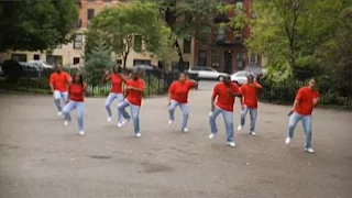 There are 8 dancers in the park. Sesame Street Preschool is Cool, Counting With Elmo