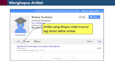 Cara Menghabus Artikel Di Google Scholar