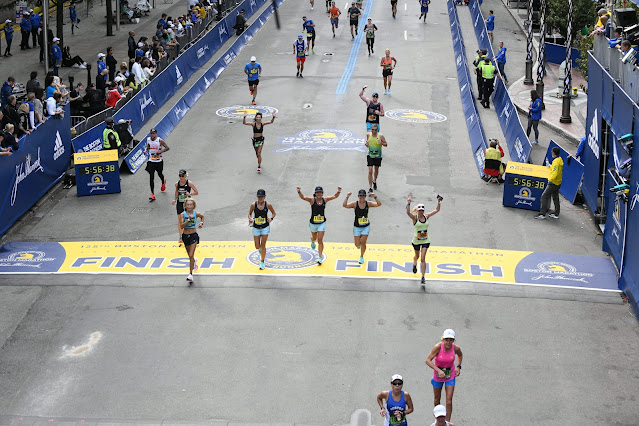 Boston Marathon finish line!