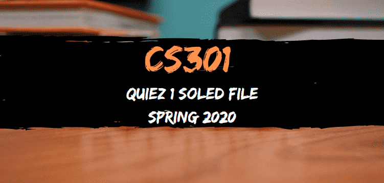 cs301 quiez