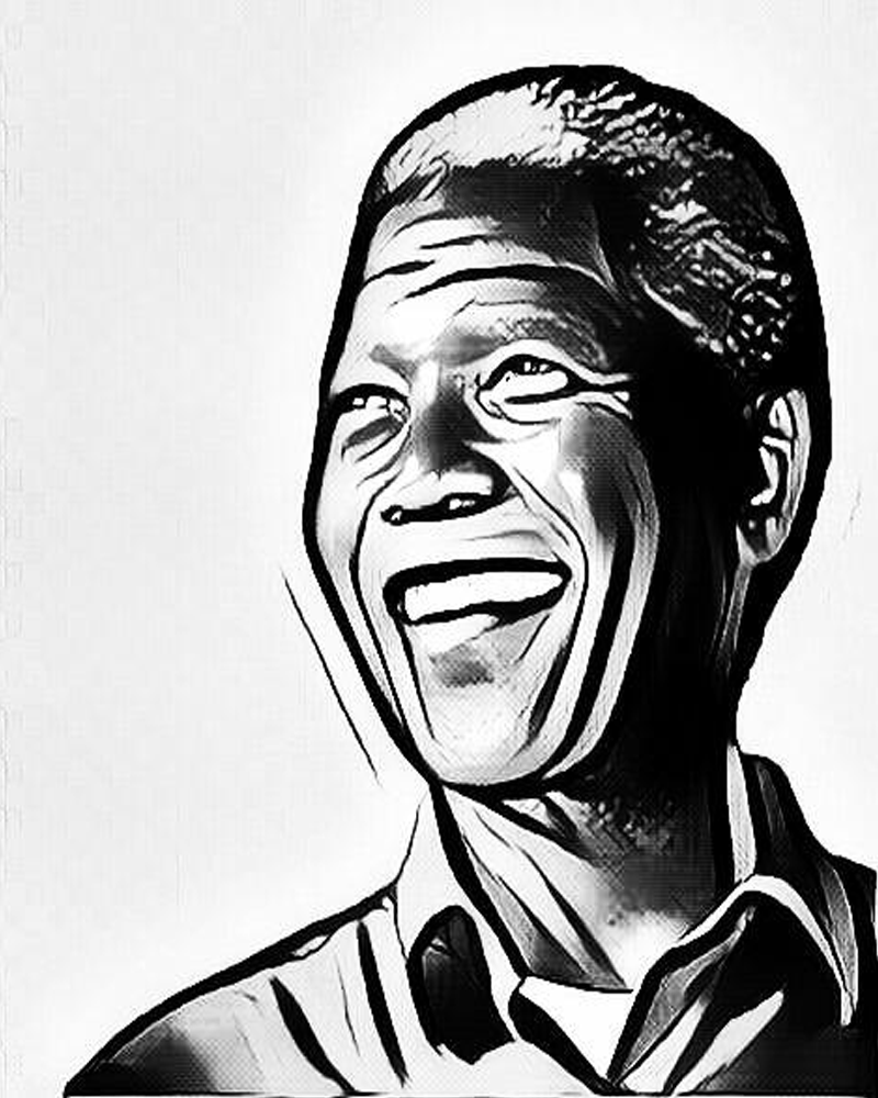 Nelson Mandela Picture Mandela Day Sketch Drawings Printable Sketch