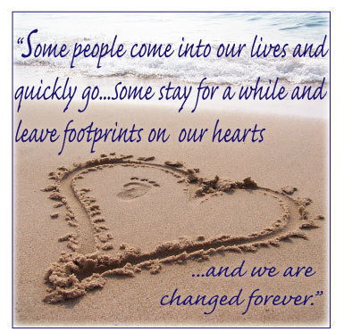 Footprints On My Heart Quotes. QuotesGram