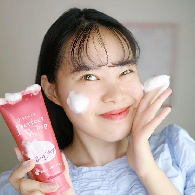 Senka Perfect Whip Berry Brightening review