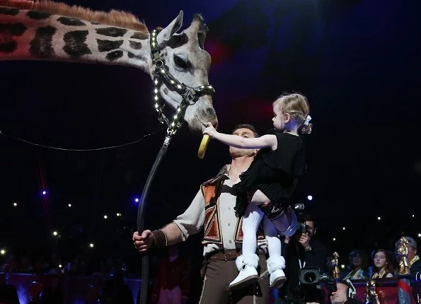 Prince Albert, Princess Stephanie, Princess Gabrielle, Crown Prince Jacques and Pauline Ducruet attended the 42nd International Circus Festival