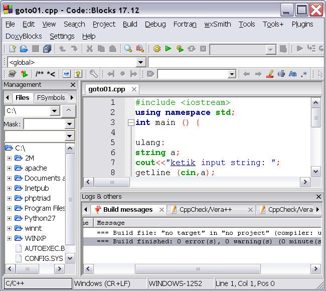 Instruksi GOTO Pada C++ - Niguru Indonesia