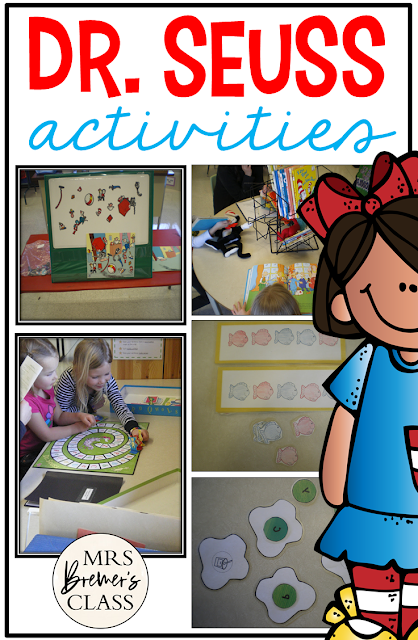 Dr. Seuss activities for Kindergarten and First Grade