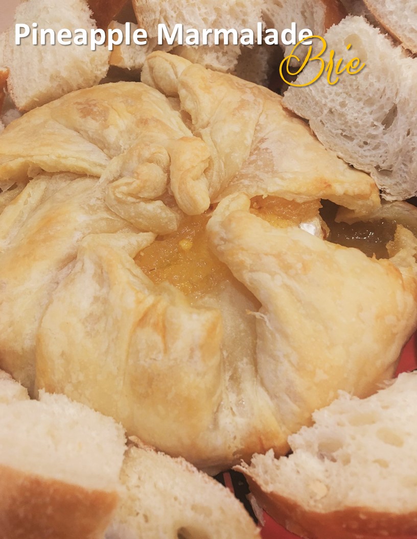 The Harris Sisters Pineapple Marmalade Brie