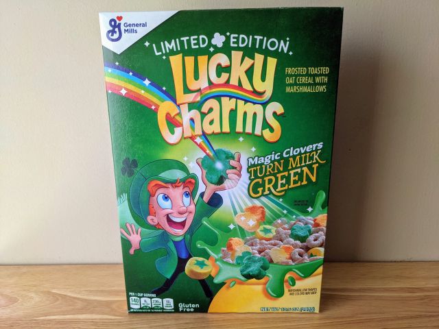 A Look at “Turn Milk Green” Lucky Charms Cereal | Brand Eating