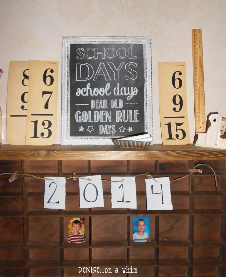 Back to School Vignette from Denise on a Whim