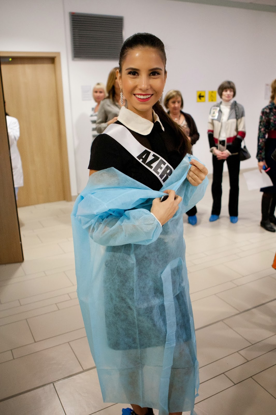 The Perfect Miss Azerbaijan and Kazakhstan contestants visiting the