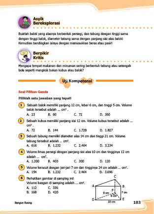 Kunci Jawaban Buku Senang Belajar Matematika Kelas 5 Kurikulum 2013 Revisi 2018 Halaman 183 184 185 Dunia Smk