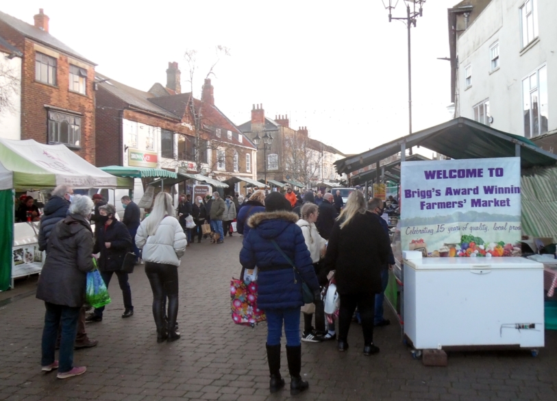 Nigel Fisher's Brigg Blog LARGE TURNOUT FOR BRIGG FARMERS' MARKET IN