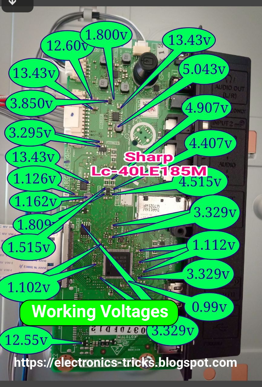 LED TV SUPPORT LED TV Mainboard Voltages Guide