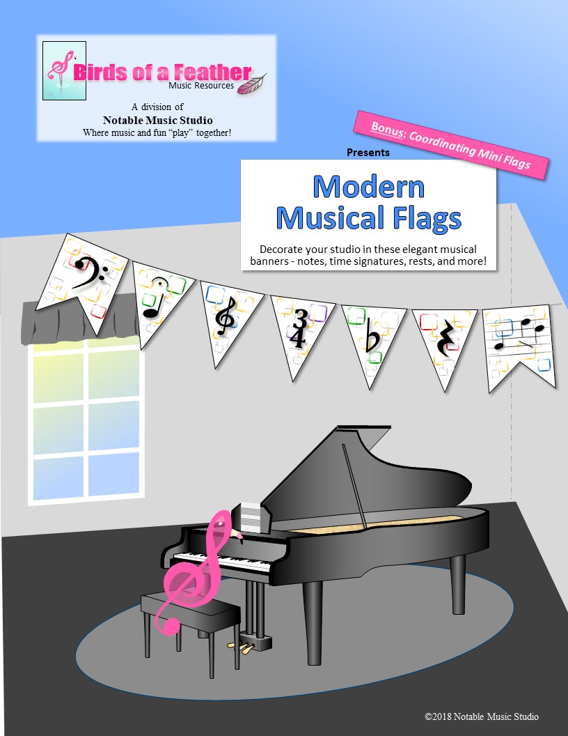 Notable Music Studio Musical Flags!