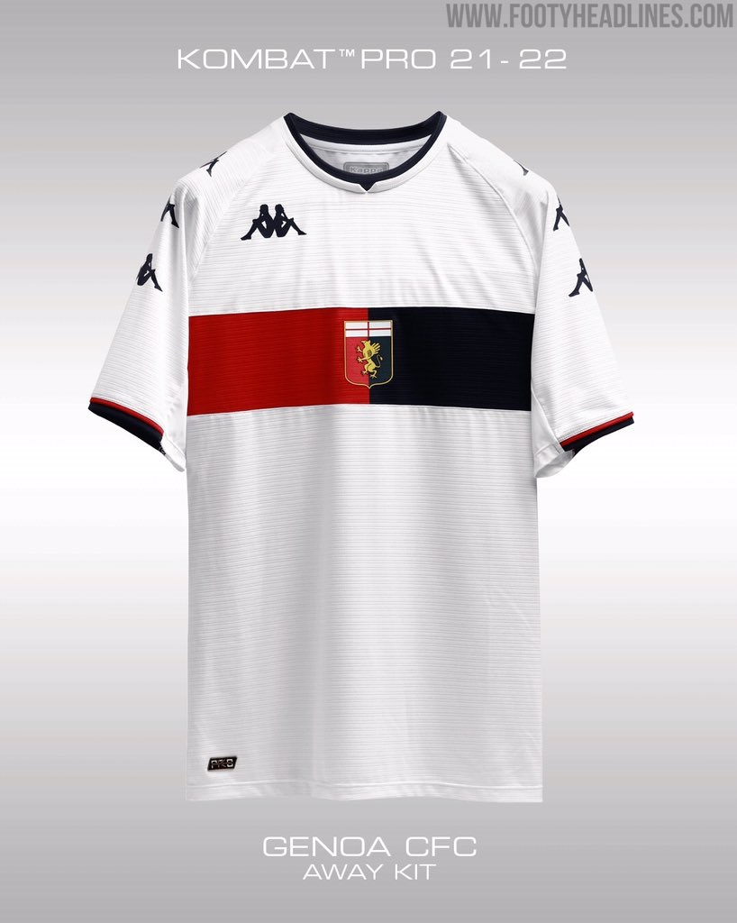 Genoa 21-22 Home Kit Released - Footy Headlines