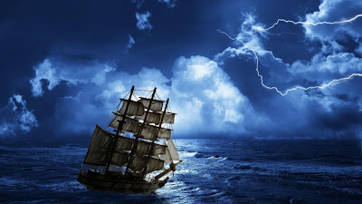 Ship At Sea Wallpaper