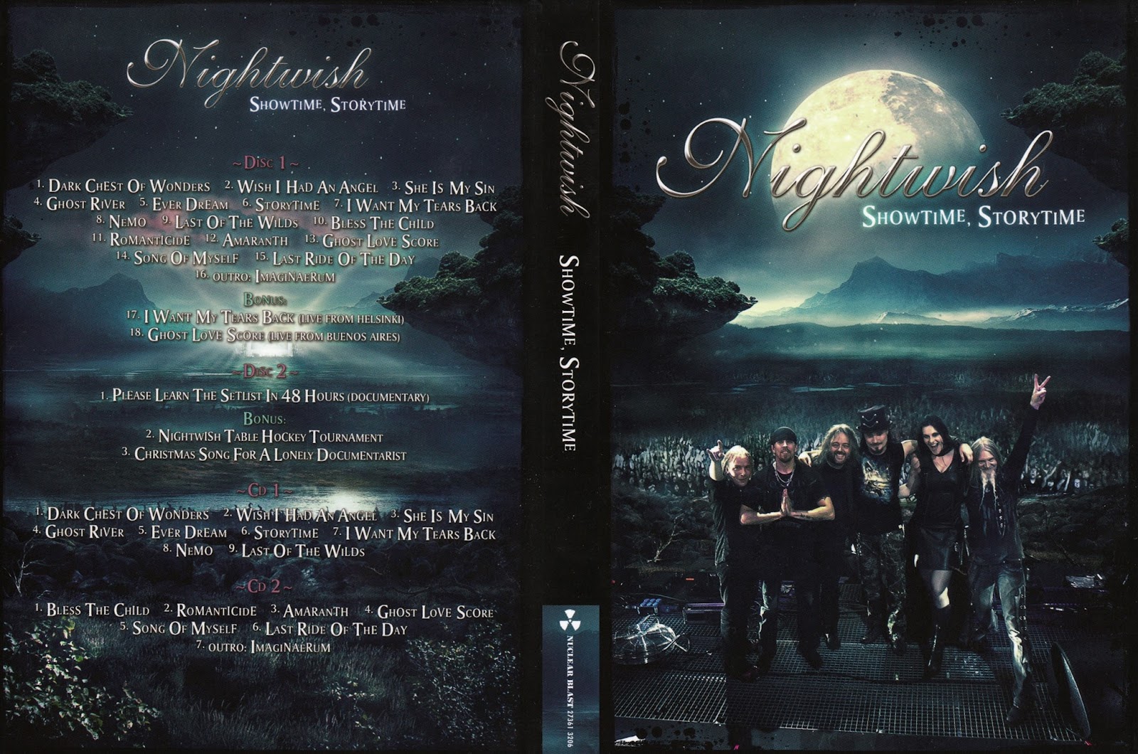 2013 Showtime, Storytime - Nightwish - Rockronología