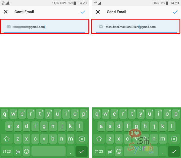 email instagram berubah sendiri