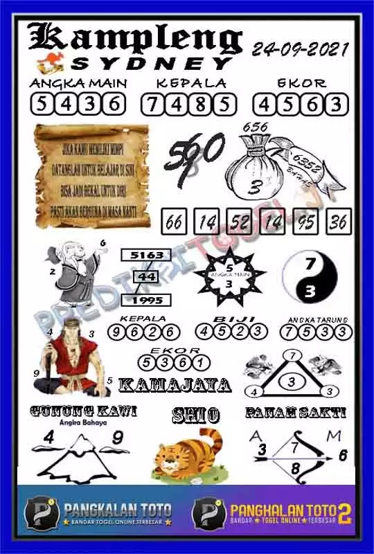 Prediksi Syair Sdy 24 September 2021 Pangkalantoto