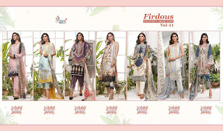 Shree Fab Firdous Exclusive Collection vol 11 pakistani Suits