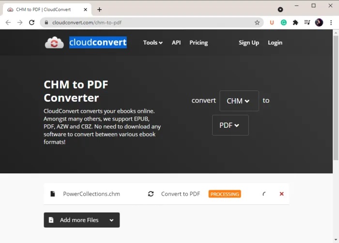 Cách chuyển CHM sang PDF trong Windows 11/10