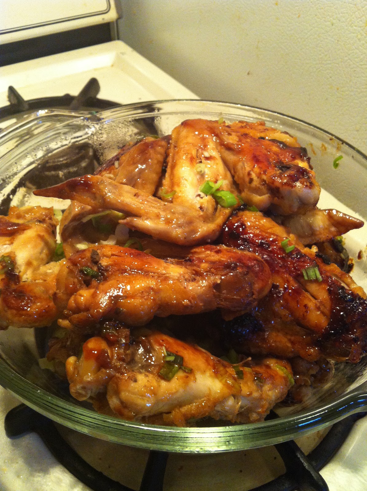 She so hungry... "Asian" Chicken Wings & a Simple Salad
