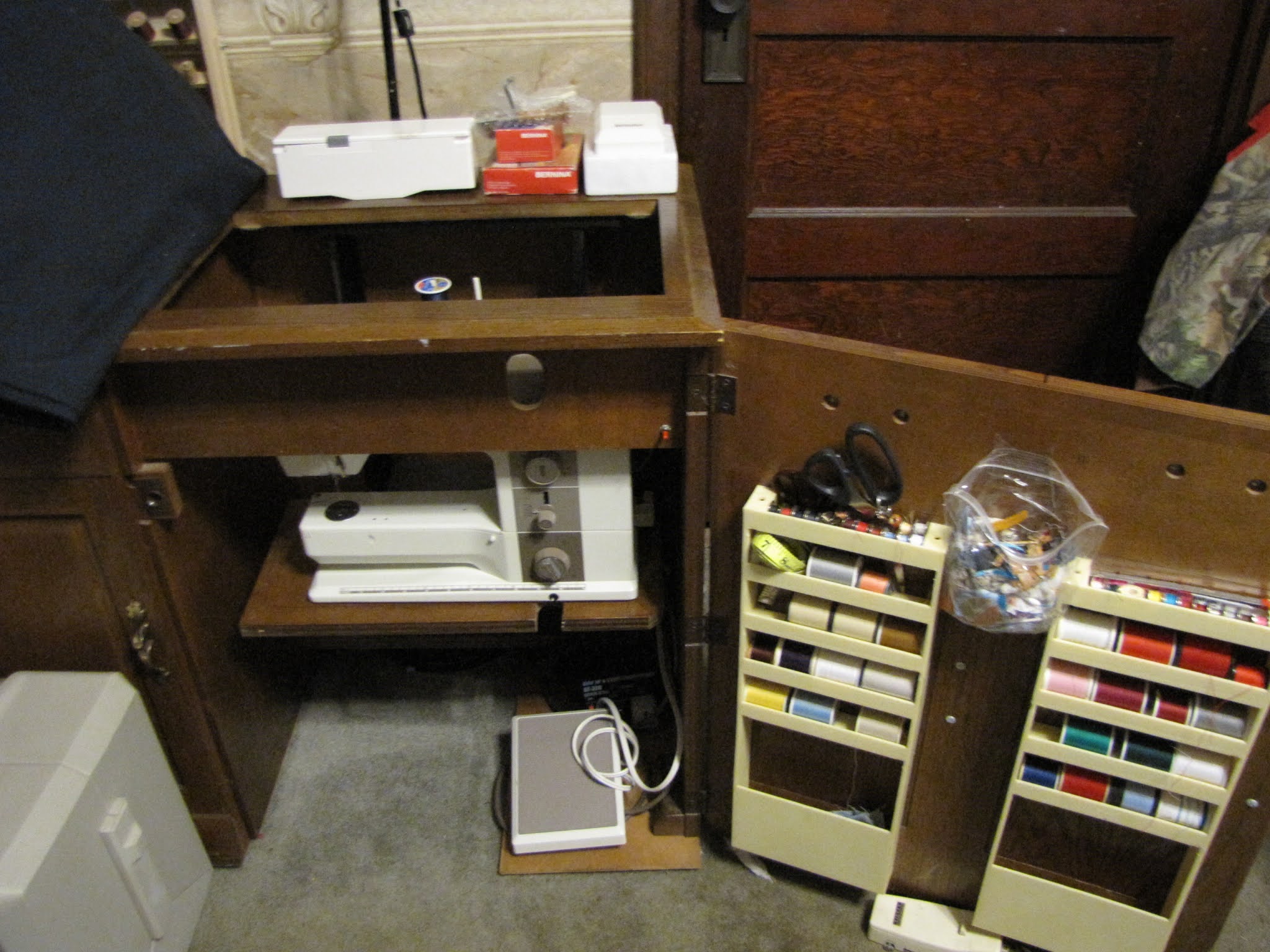 Parsons Sewing Tables Electric Lift Serger spring table