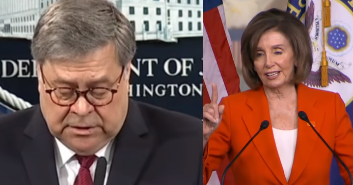 Bill Barr Shuts Down Pelosi, Ends Her Reign Of Terror With New Legal Opinion