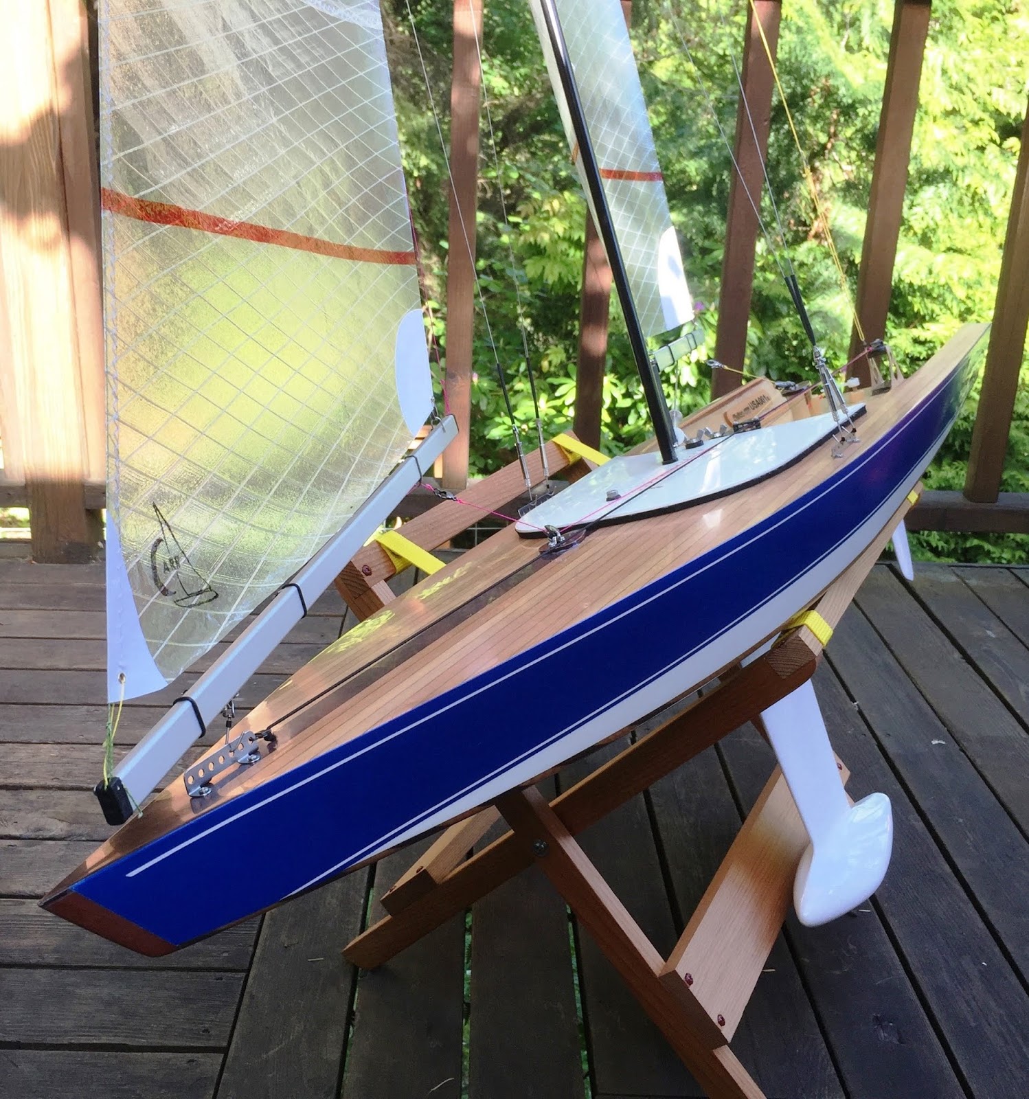 rc sailboat kit wood