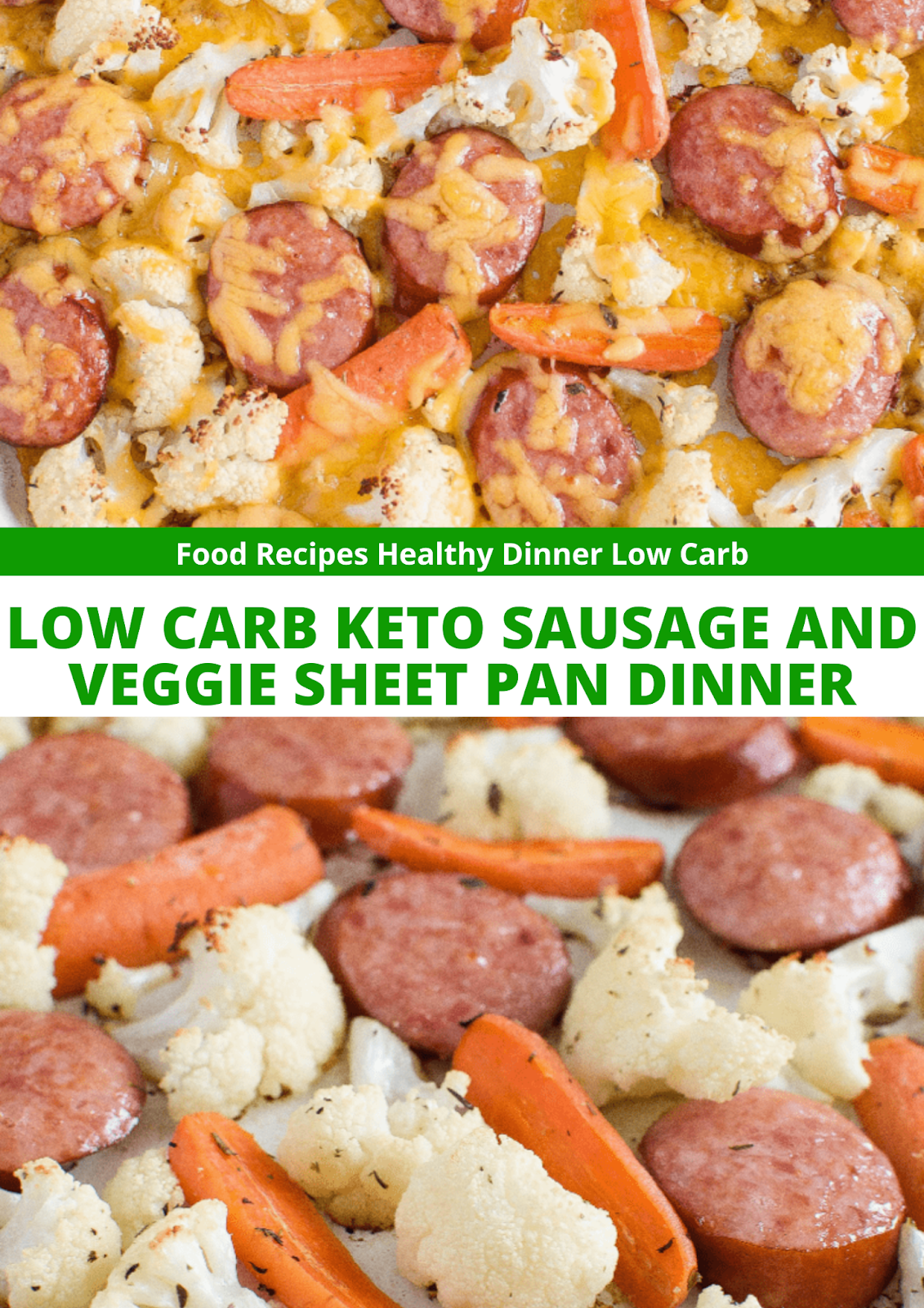 LOW CARB KETO SAUSAGE AND VEGGIE SHEET PAN DINNER