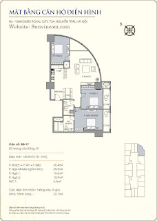 Chung cư Royal city 143m2, 154m2