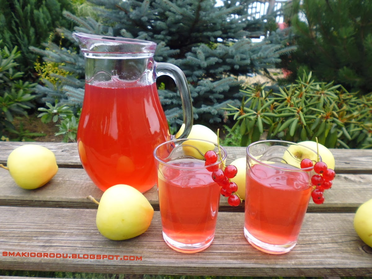 Smaki ogrodu KOMPOT Z JABŁEK I CZERWONEJ PORZECZKI
