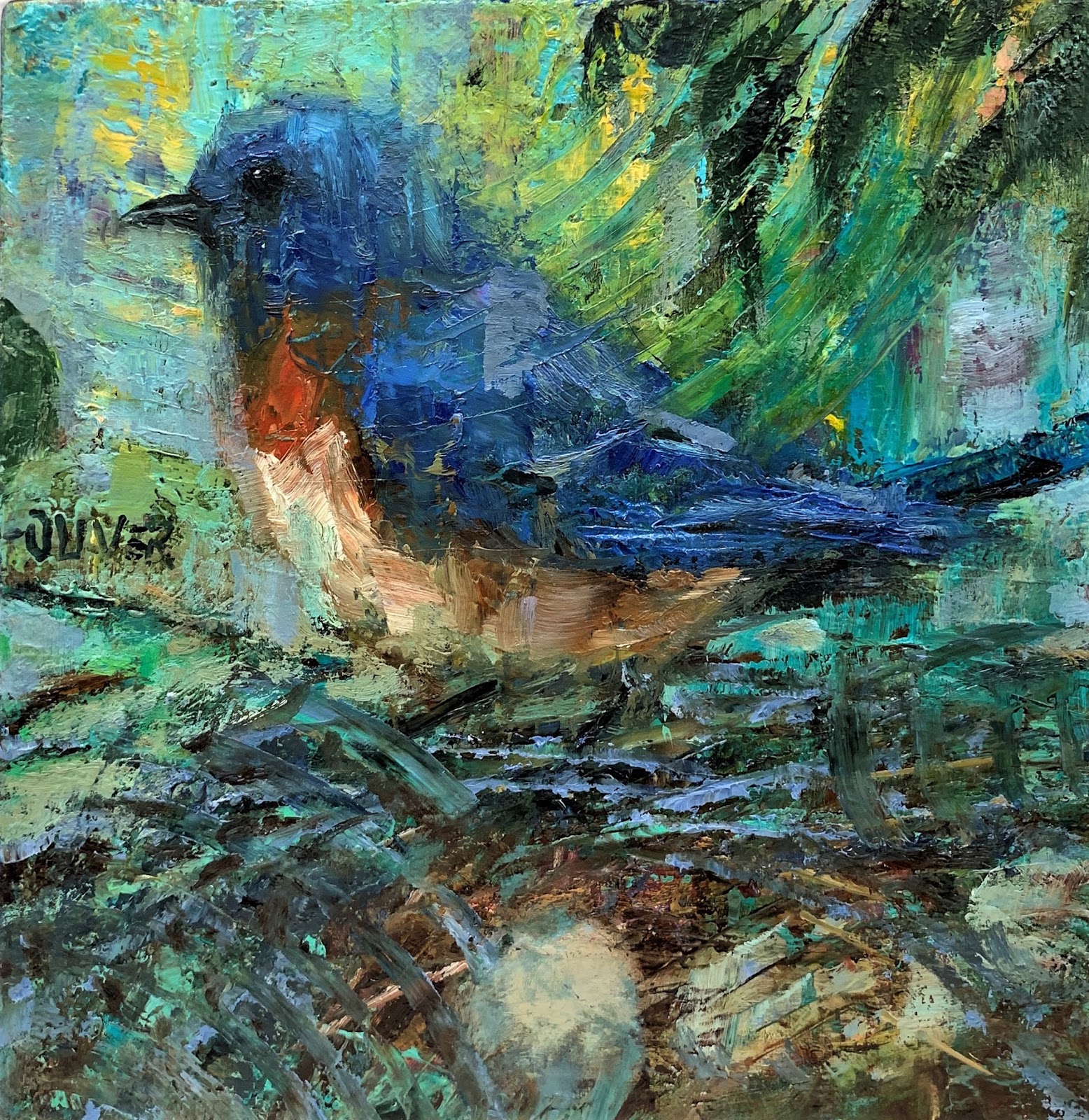 Art Talk - Julie Ford Oliver: Bluebird Of Happiness