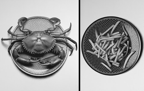 Realistic Drawings Of Food - Fast Food Drawings Set Stock Illustration