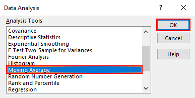 이동 평균 Excel_8 계산