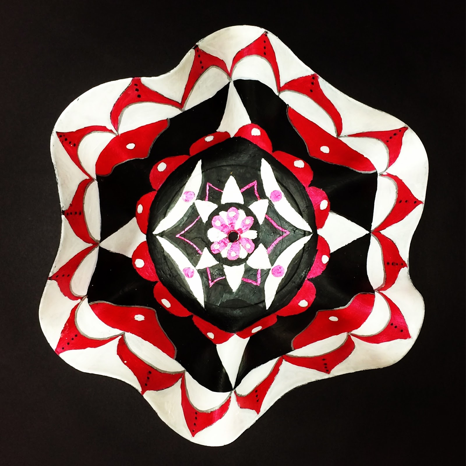 Art. Paper. Scissors. Glue! Painted Vinyl Record Bowls